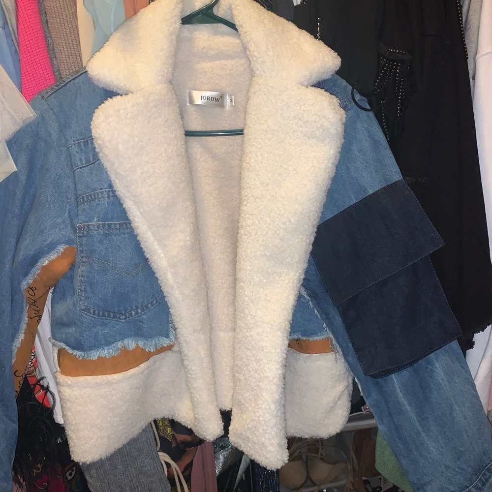 Denim reconstructed jacket